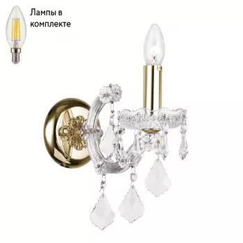 Бра с лампочкой Dio D arte Diamante E 2.1.1.600 G+Lamps