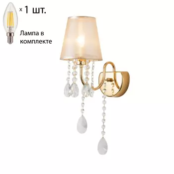 Бра с лампочкой Favourite Cutie 2868-1W+Lamps E14 Свеча