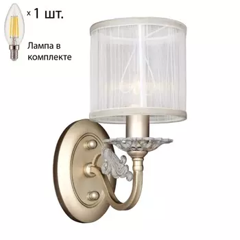 Бра с лампочкой Favourite Seraphima 2307-1W+Lamps E14 Свеча