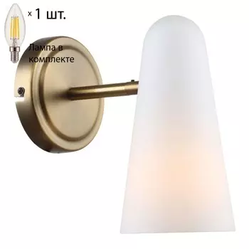 Бра с лампочкой Favourite Vision 2763-1W+Lamps E14 Свеча
