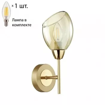 Бра с лампочкой Lumion Lacie 4536/1W+Lamps E14 Свеча