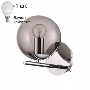 Бра с лампочкой Lumion Sierra 4454/1WS+Lamps E14 P45