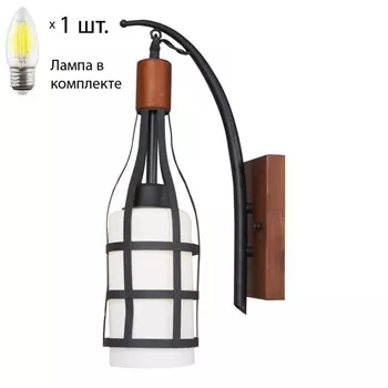Бра с лампочкой Velante 589-701-01+Lamps E27 Свеча