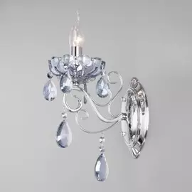 Бра Strotskis Евросвет Escada 10109/1 хром/лазурный хрусталь a045457