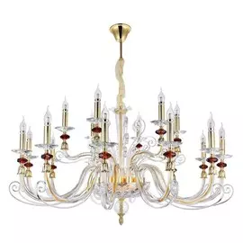 Catarina SP12+6 Gold/Transparent-Cognac Подвесная люстра Crystal Lux Catarina