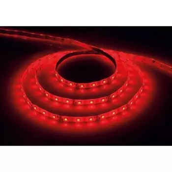 5м. Cветодиодная лента красного цвета 4,8W 12V 60LED/m IP65 Feron LS604 (27676)
