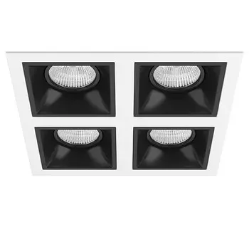 D54607070707 Встраиваемый точечный светильник Domino Quadro Lightstar (комплект из 214546+214507+214507+214507+214507)
