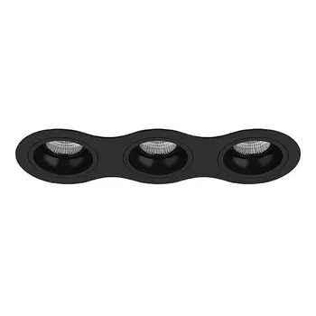 D637070707 Встраиваемый точечный светильник Domino Round Lightstar (комплект из 214637+214607+214607+214607)