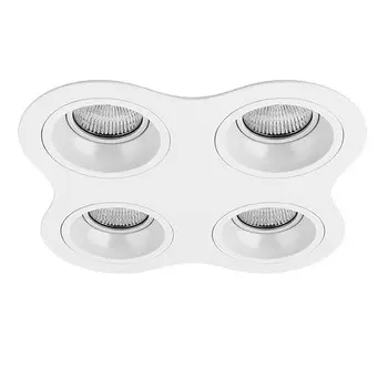 D64606060606 Встраиваемый точечный светильник Domino Round Lightstar (комплект из 214646+214606+214606+214606+214606)