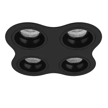 D64707070707 Встраиваемый точечный светильник Domino Round Lightstar (комплект из 214647+214607+214607+214607+214607)
