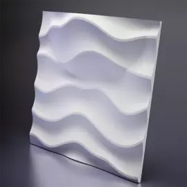 D-0003-3WH Дизайнерская 3D панель из гипса со встроенным светильником Artpole Design Sandy 2 LED White