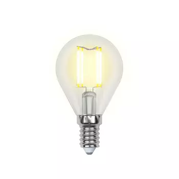 Диммируемая светодиодная лампа E14 5W 4000K (белый) Air Uniel LED-G45-5W-NW-E14-CL-DIM GLA01TR (UL-00002870)