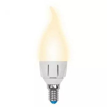 Диммируемая светодиодная лампа E14 7W 3000K (теплый) Uniel LED-CW37 7W-3000K-E14-FR-DIM PLP01WH (UL-00004299)
