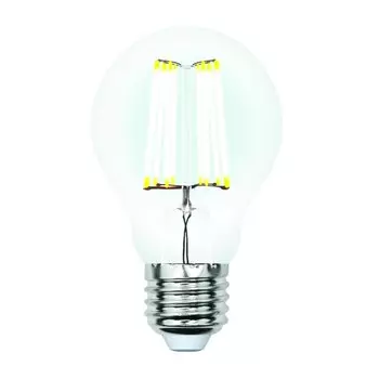 Диммируемая светодиодная лампа E27 7W 4000K (белый) Air Uniel LED-A60-7W-NW-E27-CL-DIM GLA01TR (UL-00002874)