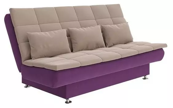 Диван-кровать Easy Light Middle next Орматек 140-205 Диван Easy Light Middle next Enigma 32 Фиолетовый/Enigma 4 Кофе с молоком
