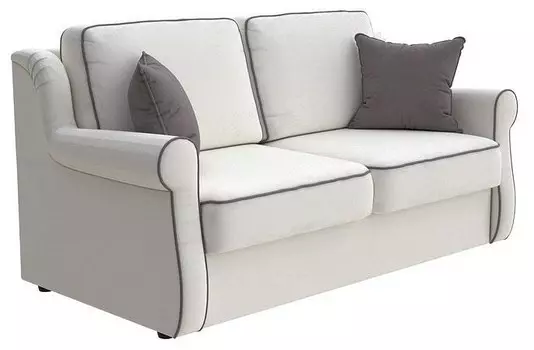 Диван-кровать Synergy Grace Орматек 140-196 Диван Synergy Grace Enigma 2 Бежевый/Enigma 14 Темно-серый