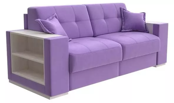 Диван-кровать Synergy Life Орматек 140-196 Диван-кровать Synergy Life Forest 741 Светло-фиолетовый/Дуб Шамони