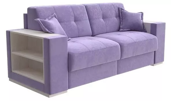 Диван-кровать Synergy Life Орматек 140-196 Диван-кровать Synergy Life Shaggy Plum/Дуб Шамони