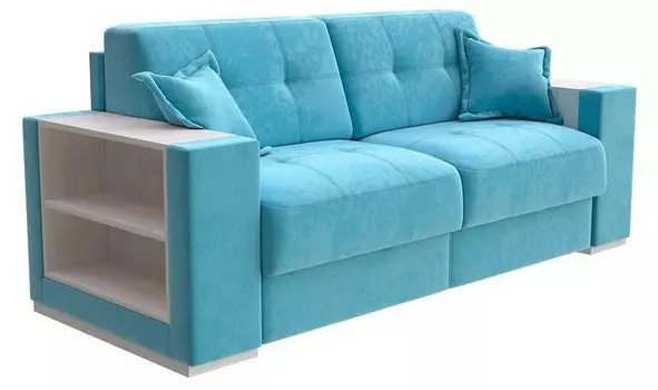 Диван-кровать Synergy Life Орматек 160-196 Диван-кровать Synergy Life Shaggy Azure/Дуб Шамони