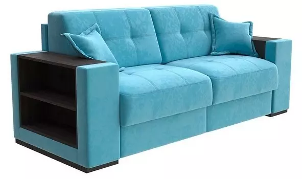 Диван-кровать Synergy Life Орматек 160-196 Диван-кровать Synergy Life Shaggy Azure/Венге
