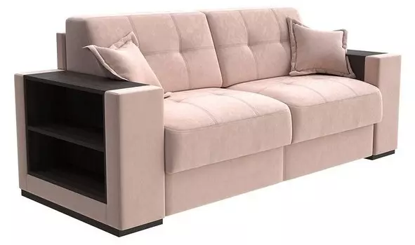 Диван-кровать Synergy Life Орматек 160-196 Диван-кровать Synergy Life Shaggy Desert/Венге