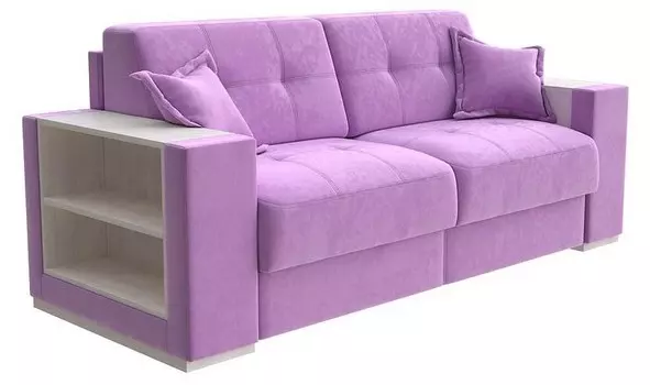 Диван-кровать Synergy Life Орматек 160-196 Диван-кровать Synergy Life Shaggy Lilac/Дуб Шамони