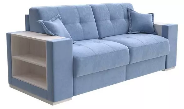 Диван-кровать Synergy Life Орматек 160-196 Диван-кровать Synergy Life Shaggy Ocean/Дуб Шамони
