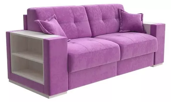 Диван-кровать Synergy Life Орматек 160-196 Диван-кровать Synergy Life Shaggy Wine/Дуб Шамони