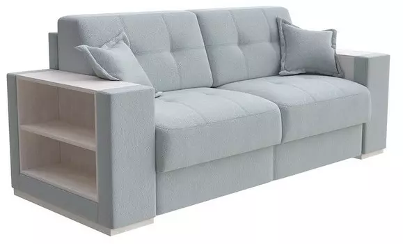 Диван-кровать Synergy Life Орматек 160-196 Диван-кровать Synergy Life Soft 25 Голубой/Дуб Шамони