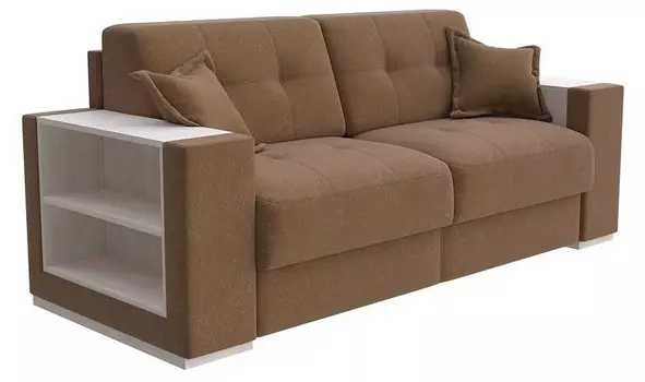 Диван-кровать Synergy Life Орматек 160-196 Диван-кровать Synergy Life Soft 7 Светло-коричневый/Дуб Шамони