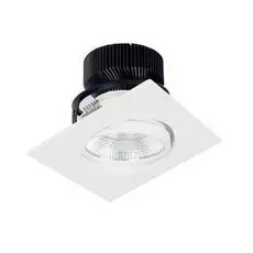 Dl18461/01WW-White SQ Dim Встраиваемый поворотный точечный светильник с диммером Donolux