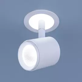 DSR002 9+3W 6500K белый матовый (DSR002 9W 6500K) Встраиваемый светодиодный светильник-спот Elektrostandard (a039152)