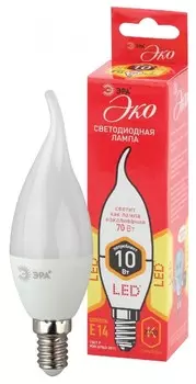 Светодиодная лампа Е14 10W 2700К (теплый) Эра ECO LED BXS-10W-827-E14 (Б0040885)