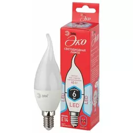 Светодиодная лампа Е14 6W 4000К (белый) Эра ECO LED BXS-6W-840-E14 (Б0040882)