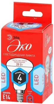 Светодиодная лампа E14 4W 4000К (белый) Эра ECO LED R39-4W-840-E14 (Б0020632)