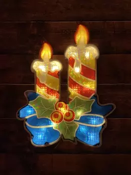 Светодиодная фигура ЭРА свечки 220V IP44 теплый белый ENIOF-09 Б0041939