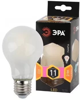 F-LED A60-11W-827-E27 frost Лампа светодиодная, груша, 11Вт, 2700К, Е27 Эра Б0035035
