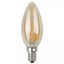 F-LED B35-7W-827-E14 gold Лампа светодиодная, свеча золото, 7Вт, 2700К, E14 Эра Б0027964