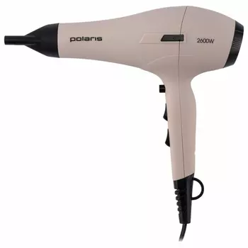 Фен POLARIS PHD 2600AСi Salon Hair, 2600 Вт, 2 скорости, 3 температурных режима, ионизация, розовый пепел, 64278, PHD 2600ACi (456753)