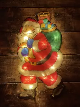 Светодиодная фигура ЭРА дед мороз 220V IP44 разноцветный ENIOF-08 Б0041938