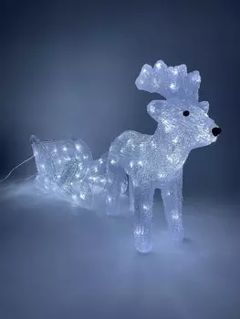 Светодиодная фигура ЭРА олень с санями ENIOF - 11 Б0047973