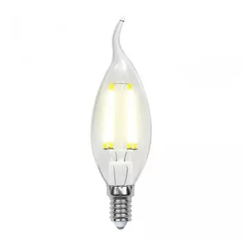 Филаментная светодиодная лампа E14 6W 3000K (теплый) Air Uniel LED-CW35-6W-WW-E14-CL GLA01TR (UL-00002199)