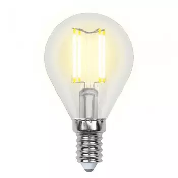 Филаментная лампа E14 6W 4000K (белый) Air Uniel LED-G45-6W-NW-E14-CL GLA01TR (UL-00002207)