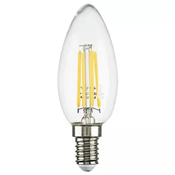 Филаментная светодиодная лампа E14 6W 4200K (белый) C35 Led Lightstar 933504