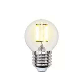 Филаментная светодиодная лампа E27 7,5W 4000К (белый) Air Uniel LED-G45-7.5W-NW-E27-CL GLA01TR (UL-00003255)