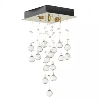 Flusso H 1.4.20.615 G Потолочная люстра хрустальная Arti Lampadari Flusso