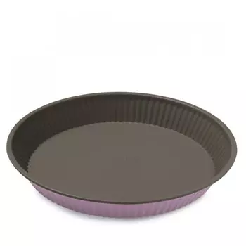Форма для выпечки круглая рифленая сиреневая, Bon Ton Guardini 28 см (71028FPKLBHEE)
