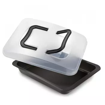 Форма для выпечки прямоугольная с крышкой для переноски, Bake Away Guardini 32x24 см (59024BAK)