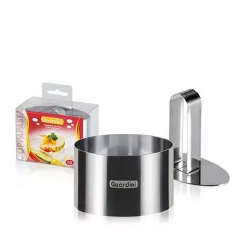 Форма кулинарная "Овал" с прессом Food Ring Guardini 9,0х5,0 см (15668)