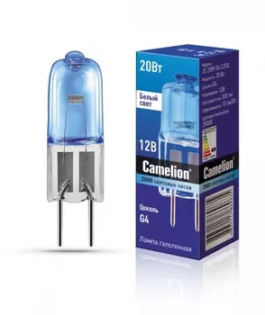 Галогенная лампа G9 20W 3500K (теплый) Camelion JC 20W G4 COOL (11465)